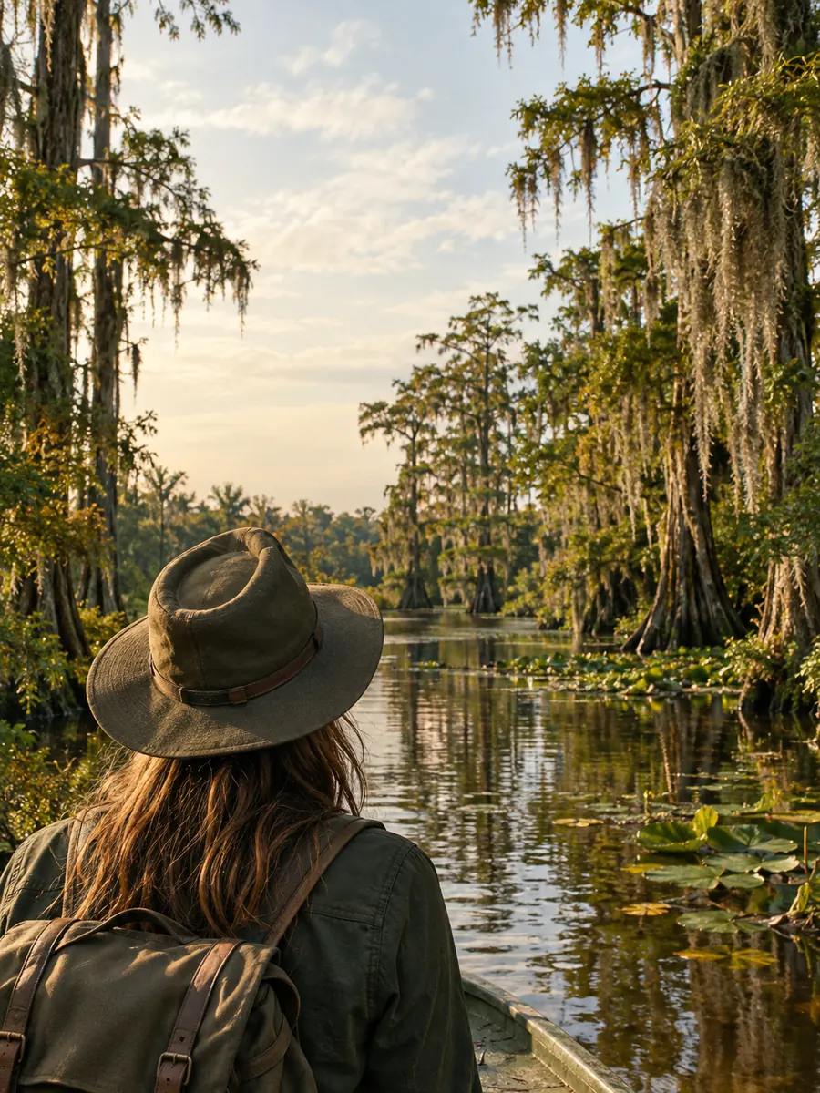 Blick auf den Honey Island Swamp